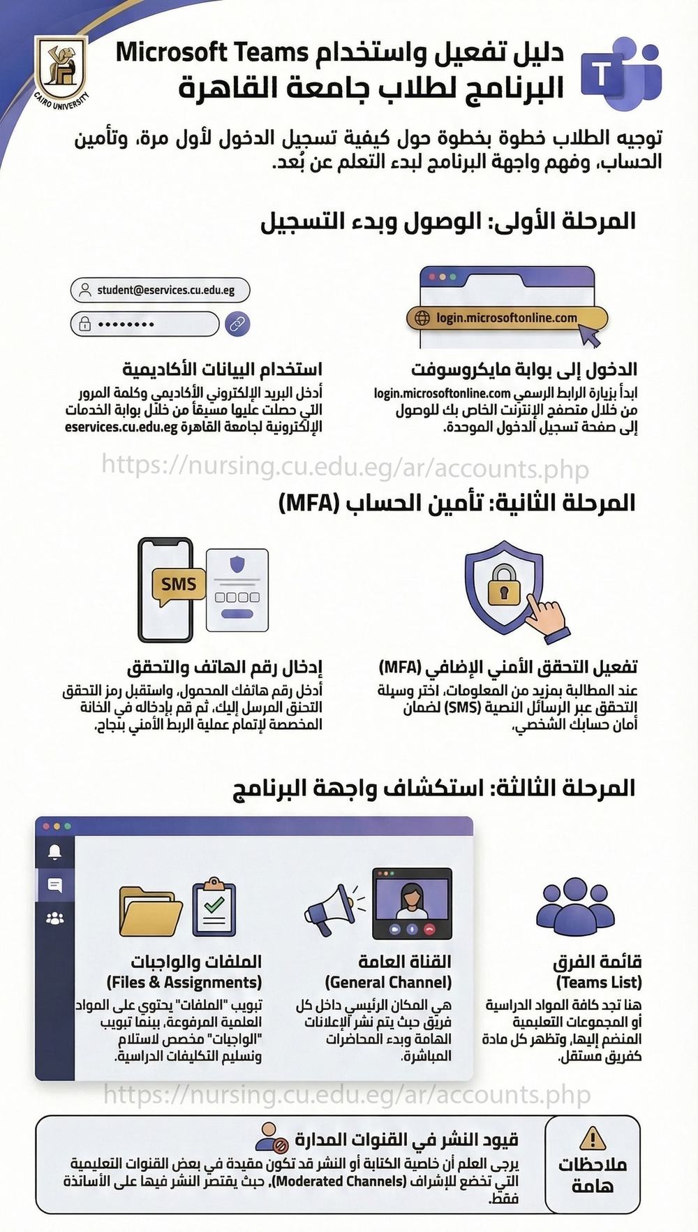دليل مرئي للدخول إلى موقع مايكروسوفت وتفعيل واستخدام Microsoft Teams بالحساب الأكاديمي